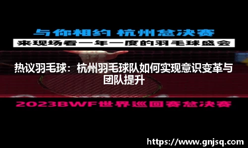 热议羽毛球：杭州羽毛球队如何实现意识变革与团队提升
