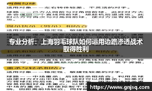 专业分析：上海羽毛球队如何运用边路渗透战术取得胜利